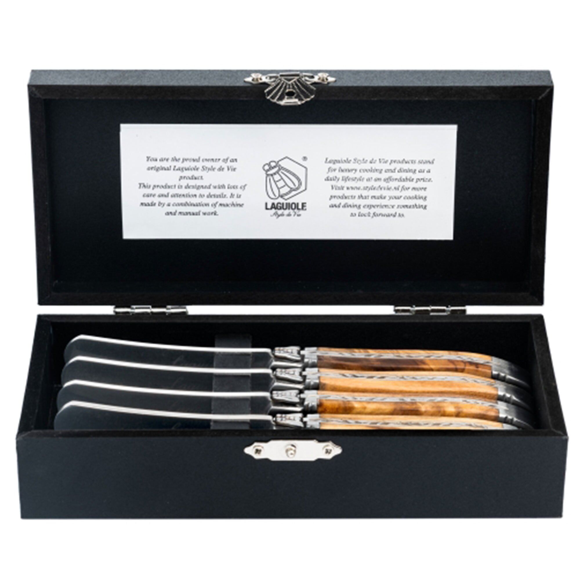 Laguiole Style De Vie Laguiole Smørknive  -pak  Oliventræ