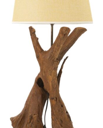 Lampe   Træ   35x80 Cm