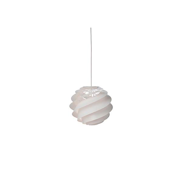 Le Klint Swirl   Pendel Hvid Small  : Erling Christensen Møbler