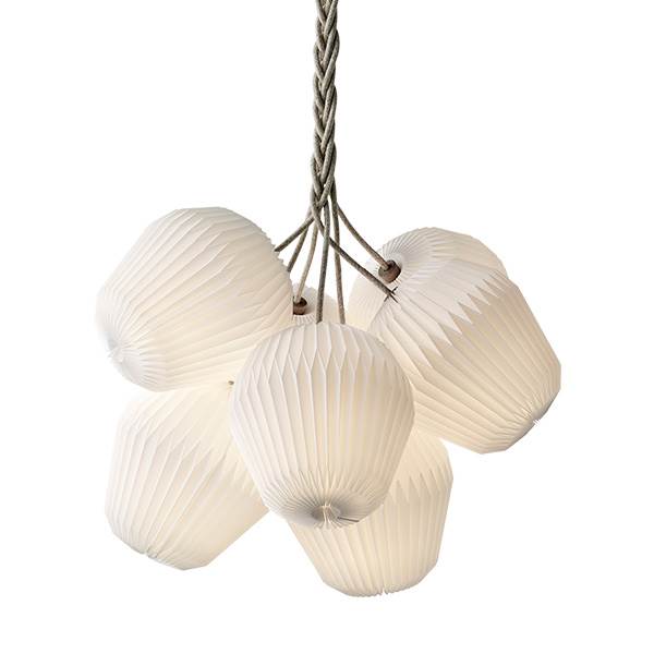 Le Klint The Bouquet   Chandelier Med   Standardskærme  : Erling Christensen Møbler