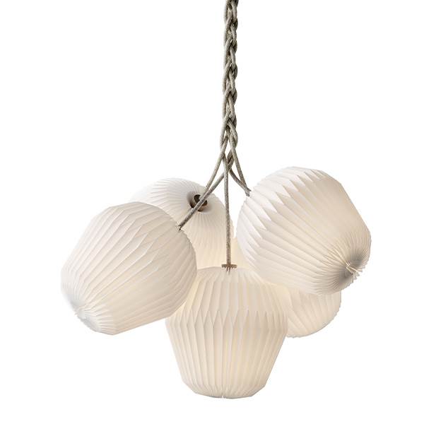 Le Klint The Bouquet   Chandelier Med   Standardskærme  : Erling Christensen Møbler