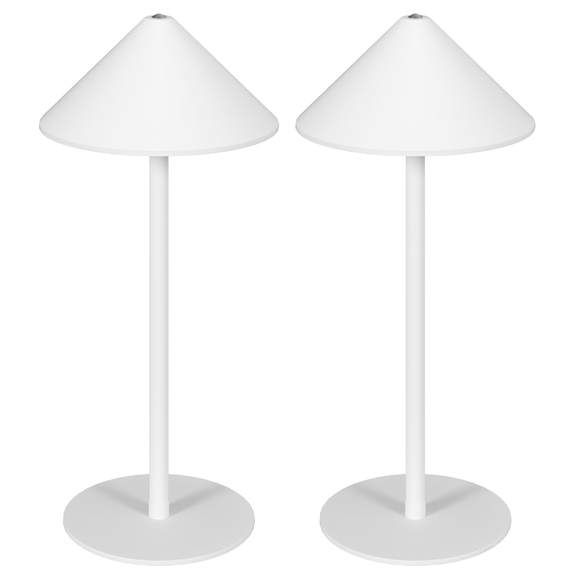 Led-bordlampe Med Usb-kabel  Berøringsafbryder  Metal  Genopladelig  Hvid