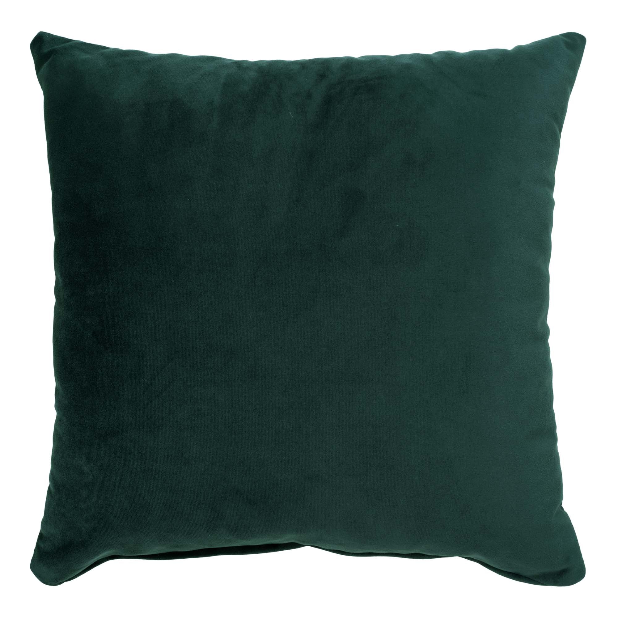 Lido Pude Pude   Velour  Mørkegrøn  40x40 Cm