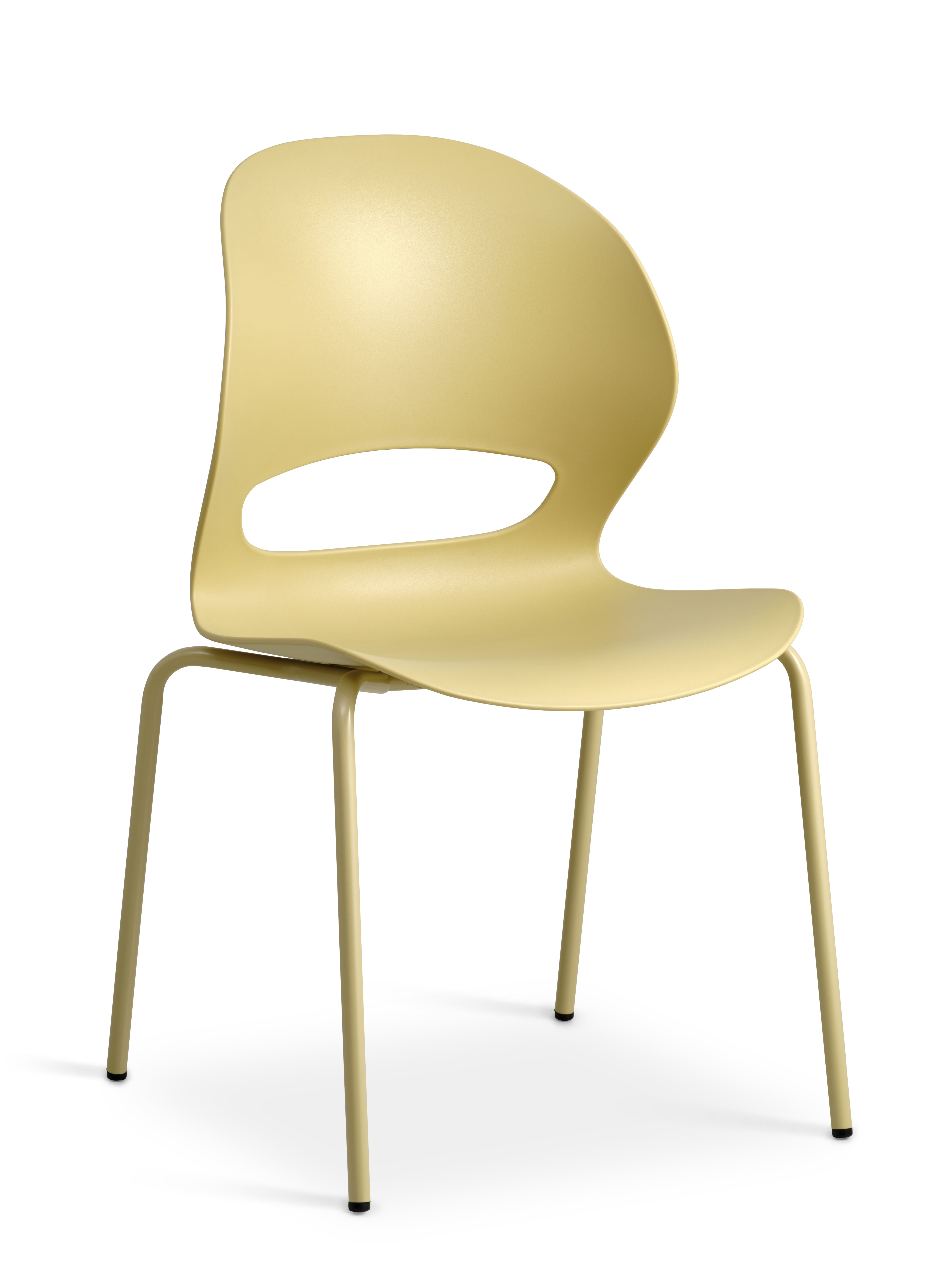 Linea Spisebordsstol Sennepsgul Pvc Og Sennepsgul Metal