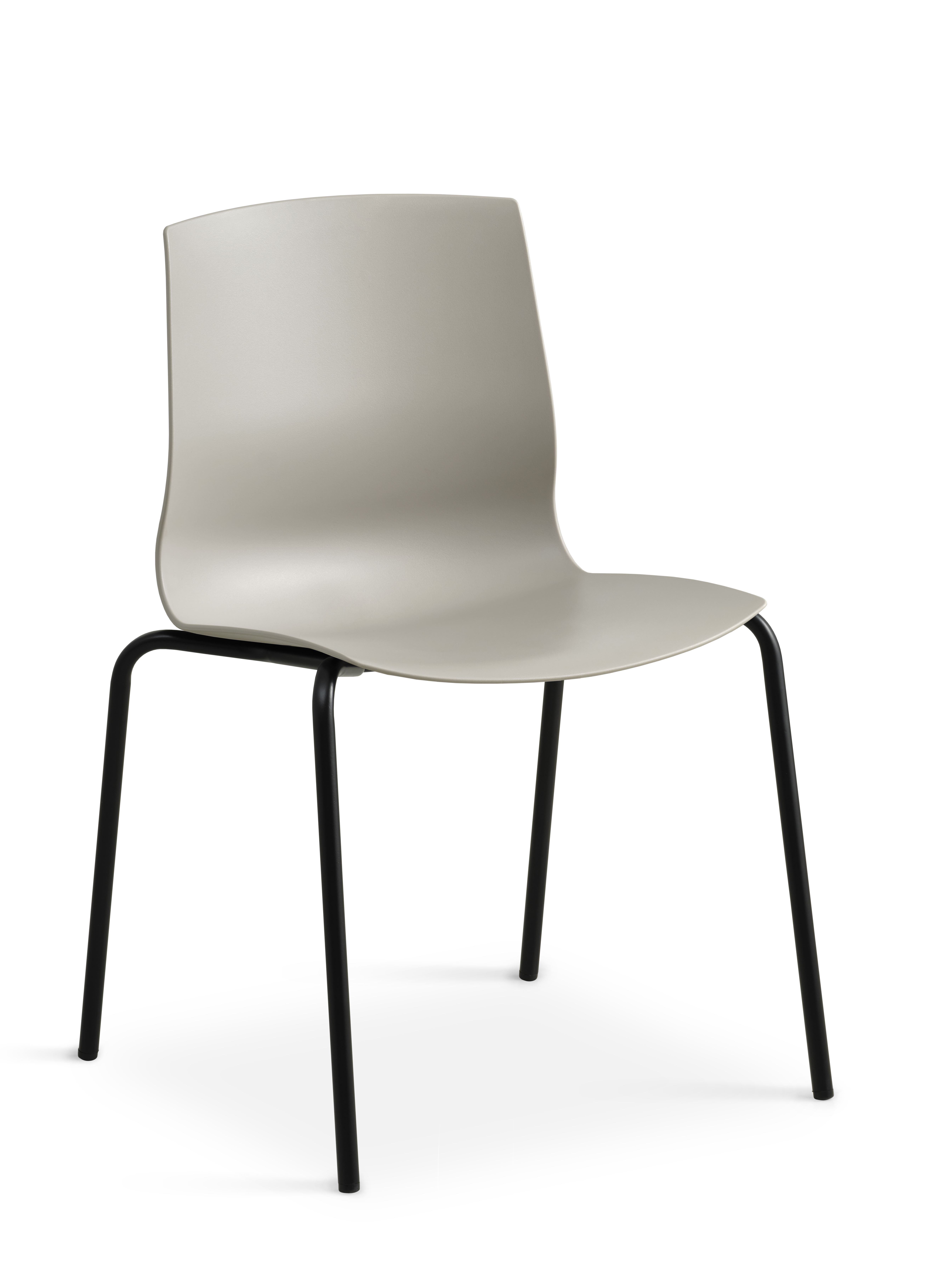 Liv Spisebordsstol Stone Pvc Og Sort Metal