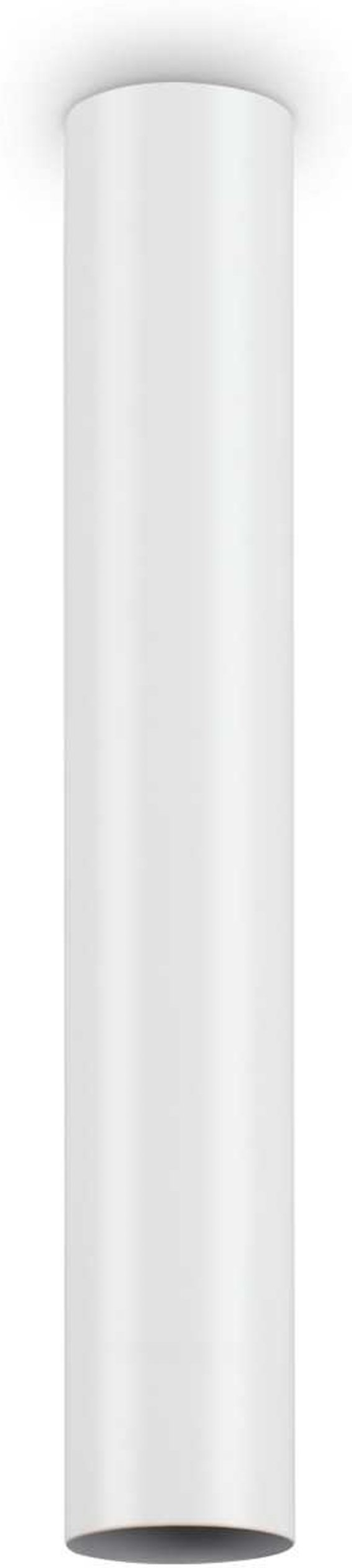 Loftlampe Ideal Lux Look ø6   H40 Cm Hvid Krom Metal Gu10 480 Lm 3000