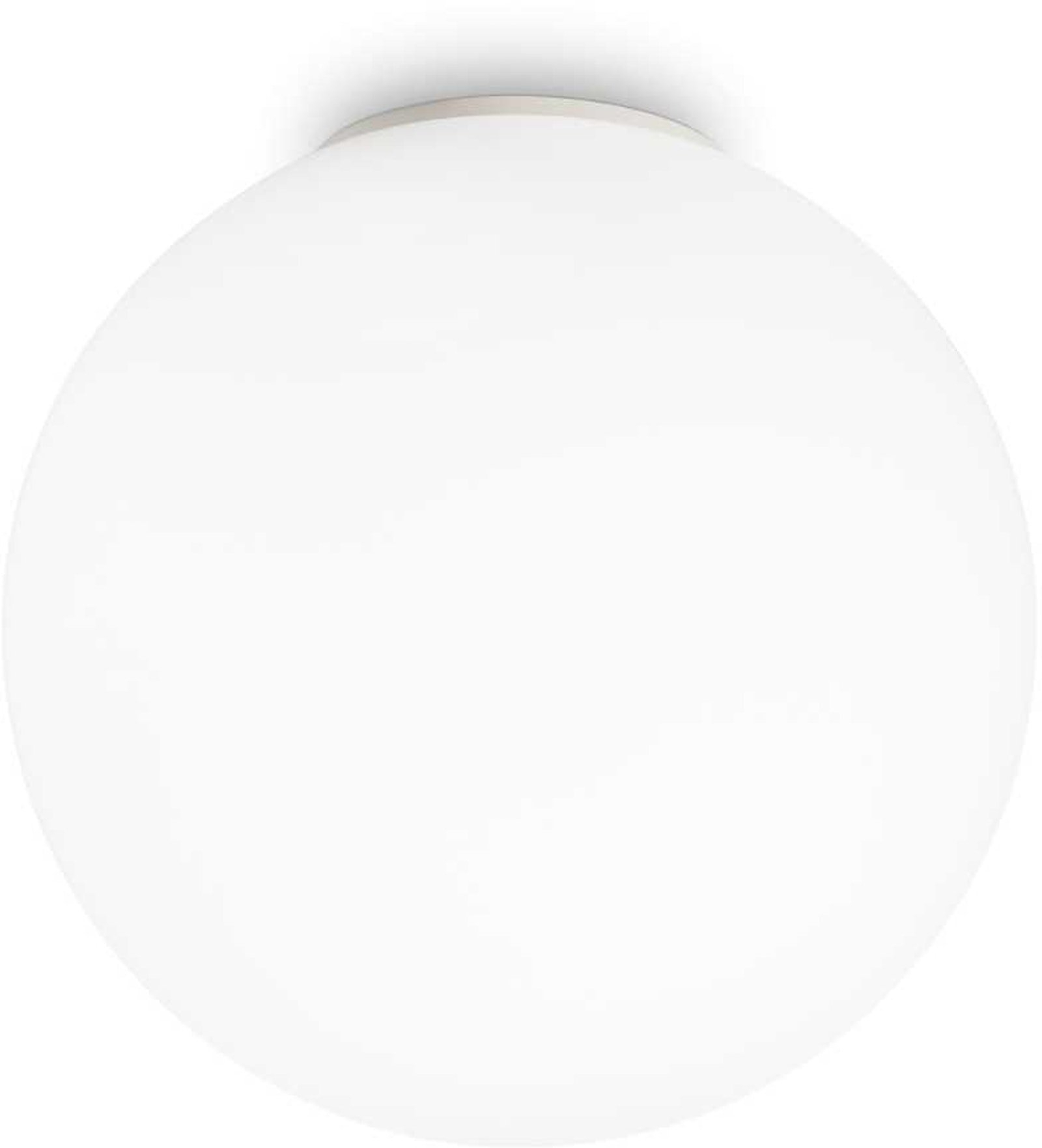 Loftlampe Ideal Lux Mapa Bianco ø40   H39 Cm Hvidblæst Glas