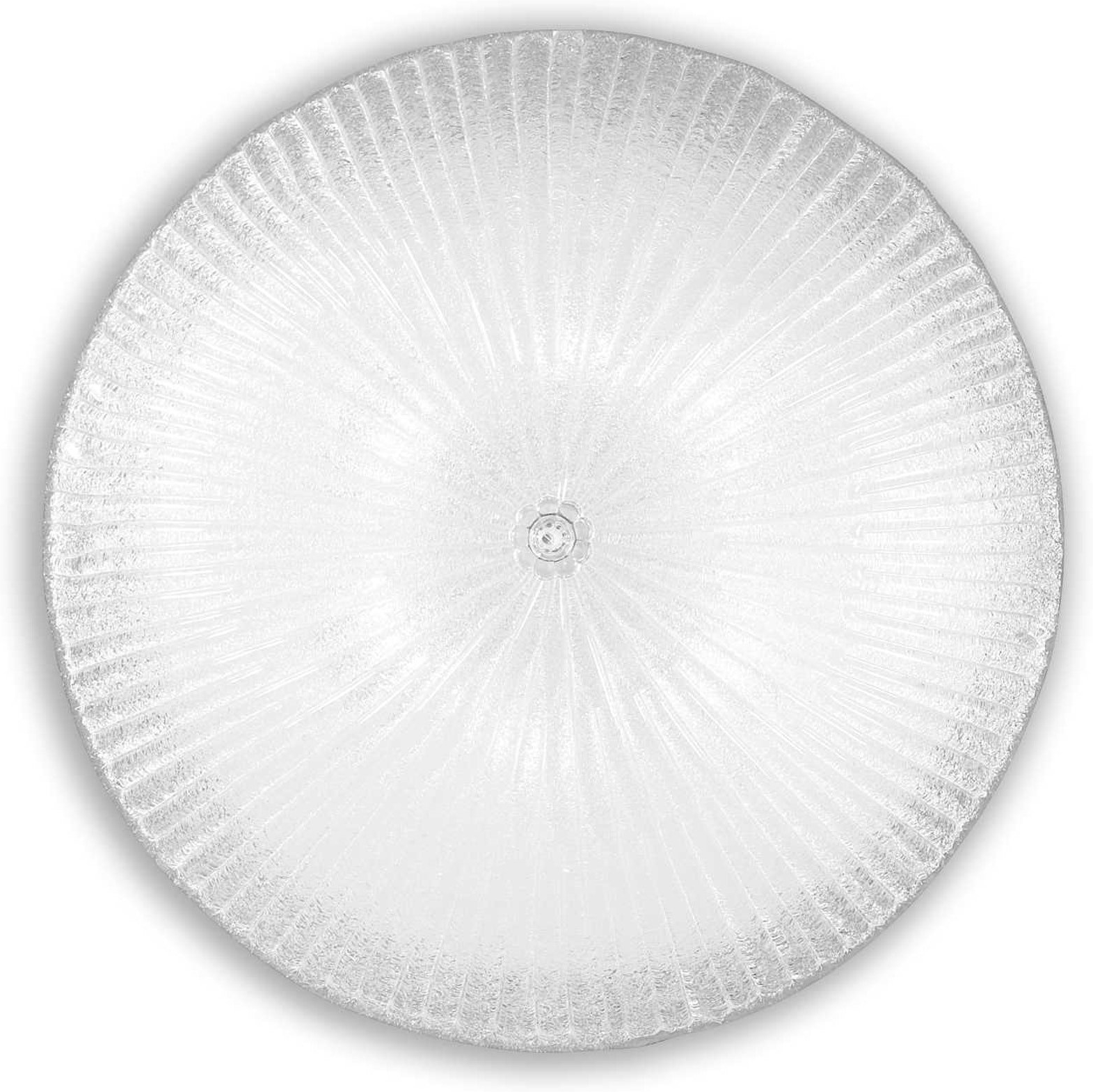 Loftlampe Ideal Lux Shell ø60   H20 Cm   Glas Med Korndekoration E27 Ip20