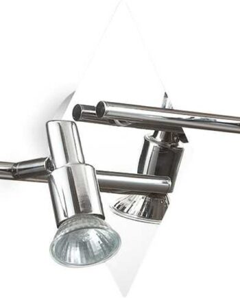Loftlampe Ideal Lux Slem Krom Metal   71   Cm Med   Justerbare Gu10-spotlamper Inkl  Energieffektive Pærer