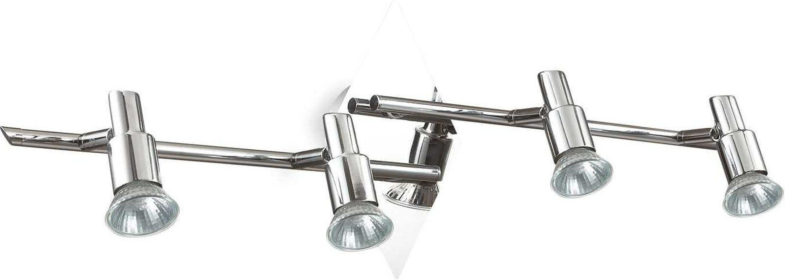 Loftlampe Ideal Lux Slem Krom Metal   71   Cm Med   Justerbare Gu10-spotlamper Inkl  Energieffektive Pærer