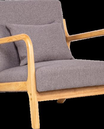 Loungestol Hvilestol Nordlys Furniture Ohama Grå Gummitræ