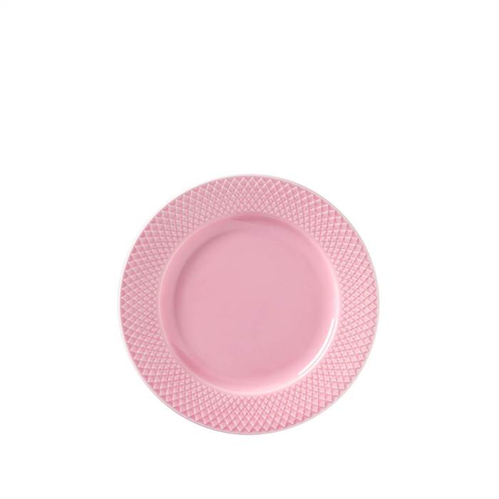 Lyngby Porcelæn Rhombe Color Frokosttallerken ø21 Cm Rosa  : Erling Christensen Møbler