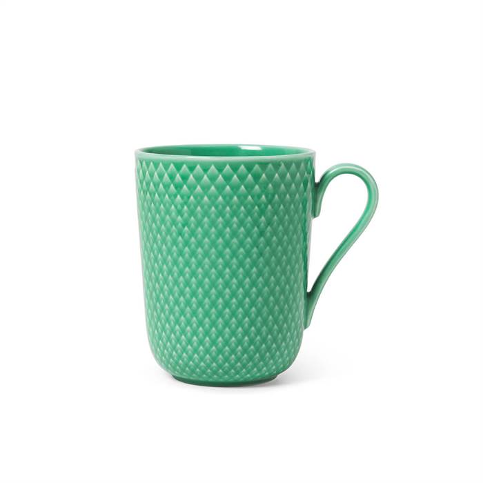 Lyngby Porcelæn Rhombe Color Krus    Hank 33 Cl Grøn  : Erling Christensen Møbler