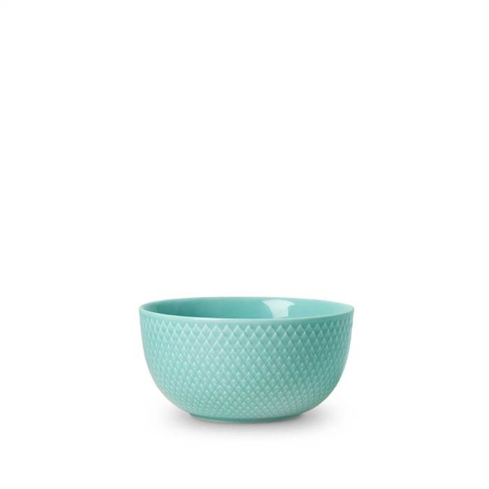 Lyngby Porcelæn Rhombe Color Skål ø13 Cm Aqua  : Erling Christensen Møbler