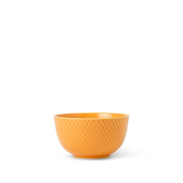 Lyngby Porcelæn Rhombe Color Skål ø11 Cm Gul  : Erling Christensen Møbler