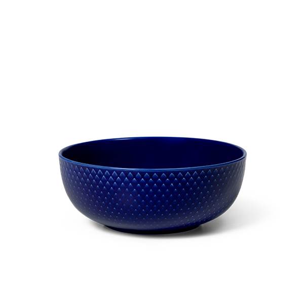 Lyngby Porcelæn Rhombe Color Skål ø15   Cm Mørk Blå  : Erling Christensen Møbler