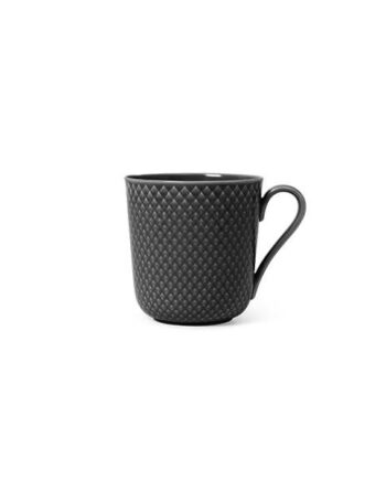 Lyngby Porcelæn Rhombe Earth Krus Med Hank 39 Cl Slate  : Erling Christensen Møbler