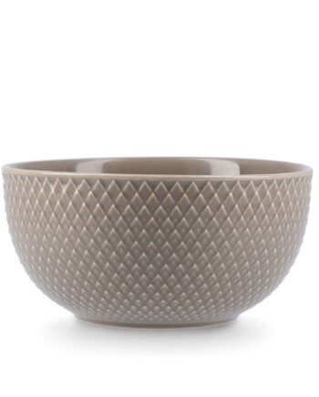 Lyngby Porcelæn Rhombe Earth Skål ø13 Cm  Clay