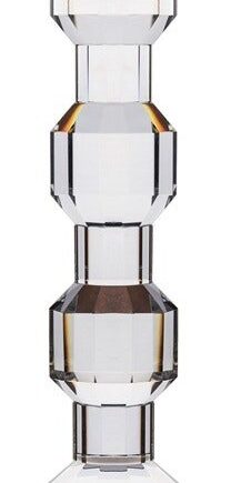Lysestage House Of Sander Iris   Hvidt Glas H18 Cm Skulpturel Retro Art Deco