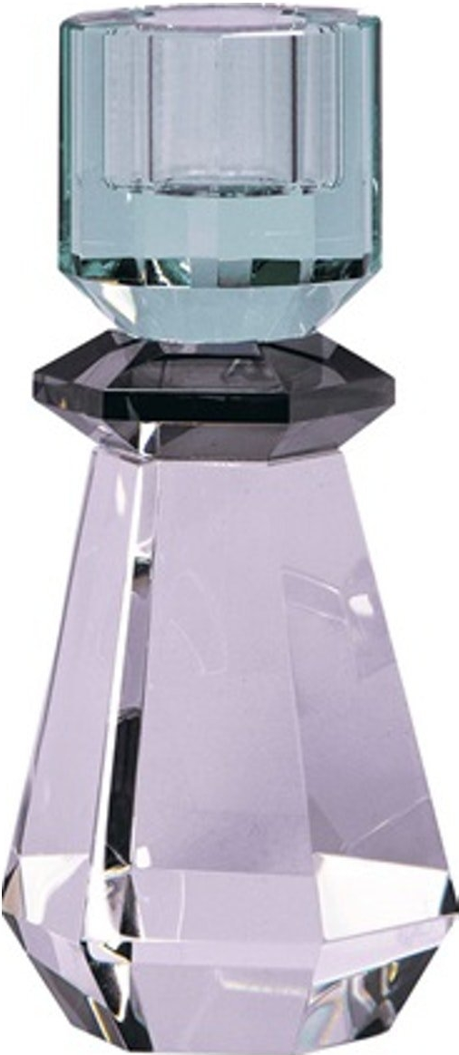 Lysestage   Glas House Of Sander Clematis Smoke Mintgrøn H12 5x5x5 Cm