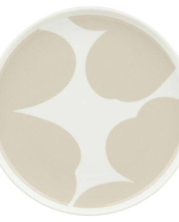 Marimekko Iso Unikko Tallerken 20 Cm  Hvid Beige