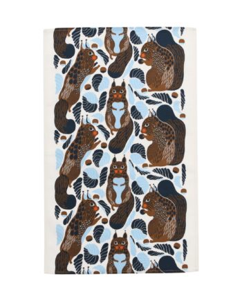 Marimekko Kurre Køkkenhåndklæde 43    70 Cm  Hvid Lyseblå Toffee
