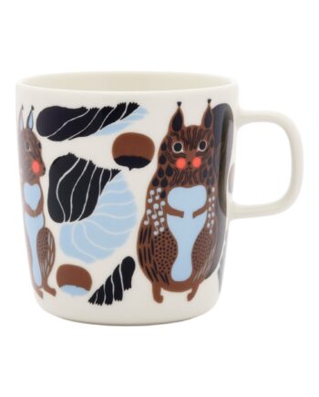 Marimekko Kurre Krus   Dl  Hvid Brun Sort Lyseblaa