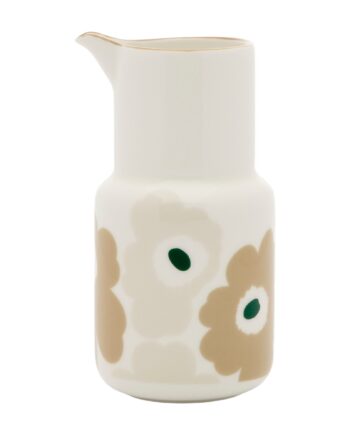 Marimekko Oiva Unikko Karaffel   65    Hvid Sand Beige Mørkegrøn