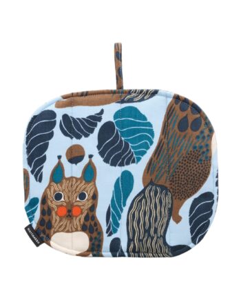 Marimekko Pieni Kurre Grydelap 25    22 Cm  Lyseblå Flerfarvet