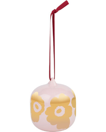 Marimekko Unikko Juletræspynt  Rosa Guld