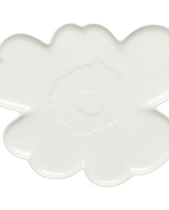 Marimekko Unikko Shape Tallerken Serveringsfad 32 Cm  Hvid