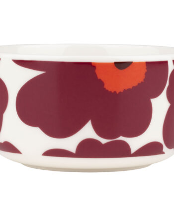 Marimekko Unikko Skål 50 Cl  Hvid Vinrød Rød