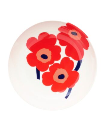 Marimekko Unikko Skål 16 Cm  Hvid Rød Blå
