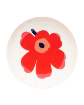 Marimekko Unikko Skål 13 Cm  Hvid Rød Blå
