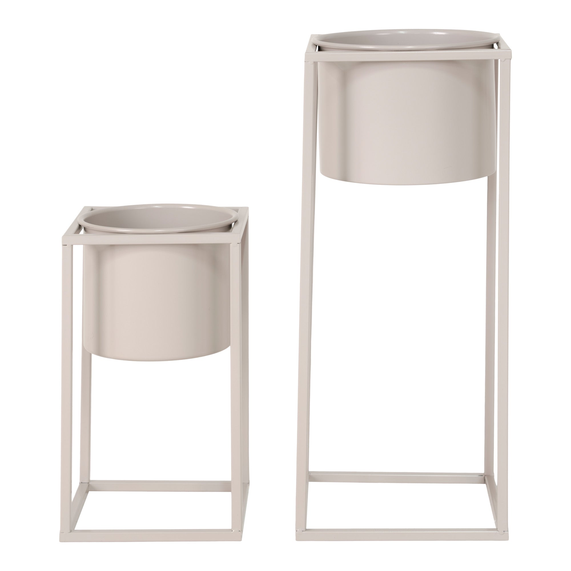 Marla Blomsterstandere  Sæt Af   Blomsterstandere   Stål  Beige-grå  Sæt Af