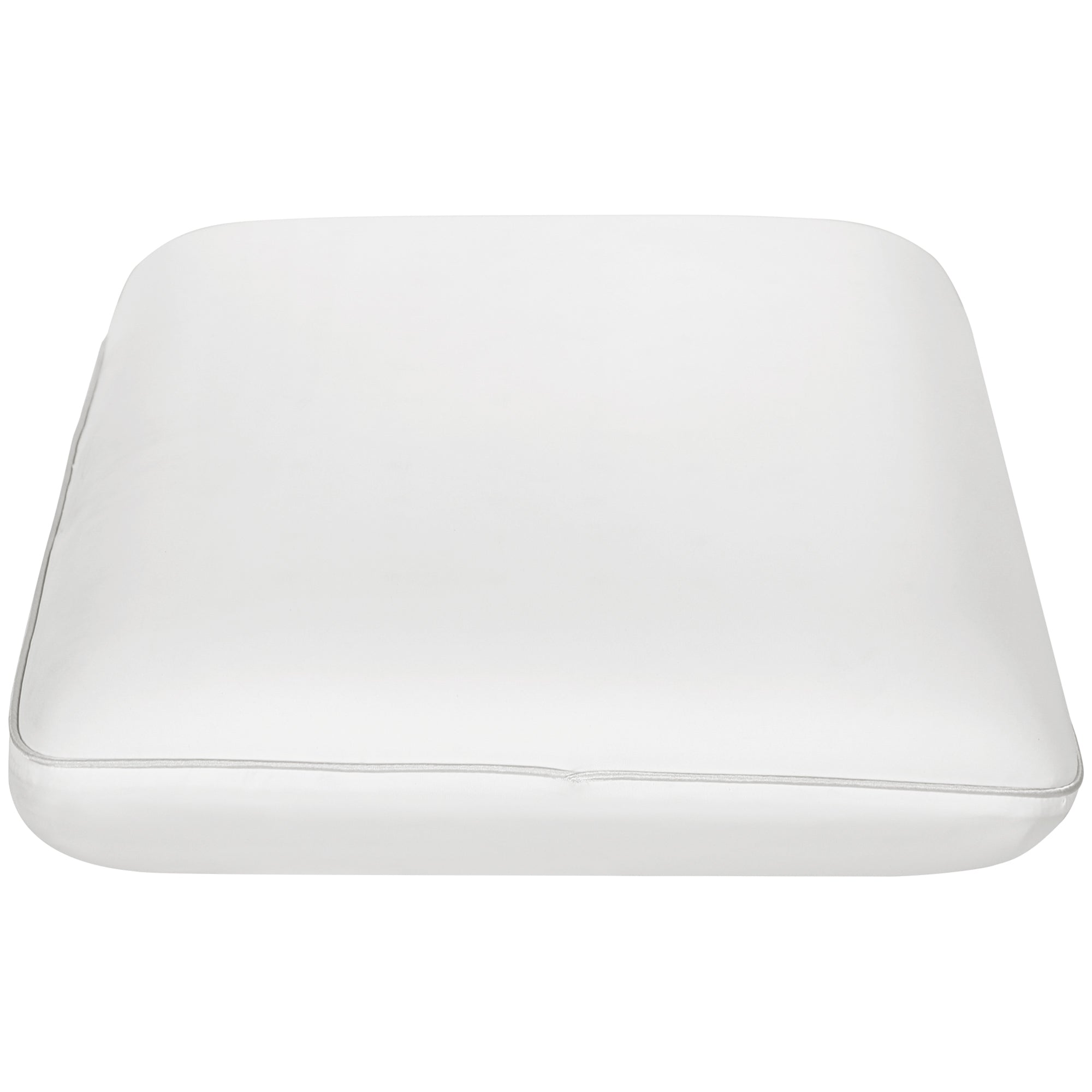 Memory Foam Pude  Nakkestøttepude Med Aftageligt Betræk  Ergonomisk 60   40 Cm  Cremehvid