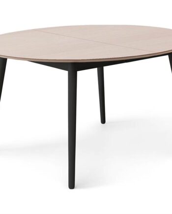 Meza By Hammel Spisebord Round  :135 Cm  Eg Finér Ben   Sort Bejdset Ask  : Erling Christensen Møbler