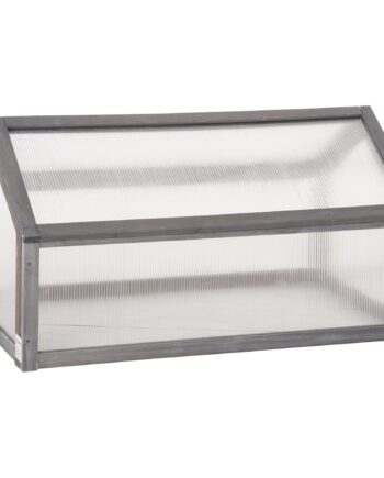 Mini-drivhus Med Polycarbonatpaneler Og Ventilationshul  90   52   50 Cm  Grå