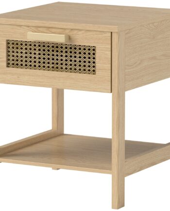 Natbord  Natbord  Sidebord Med Skuffe  Mdf 40   40   48   Cm