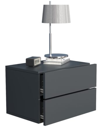 Natbord   Sengebord  30x45x32 Cm  Antracit