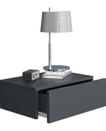 Natbord   Sengebord  15x45x30 Cm  Antracit Grå