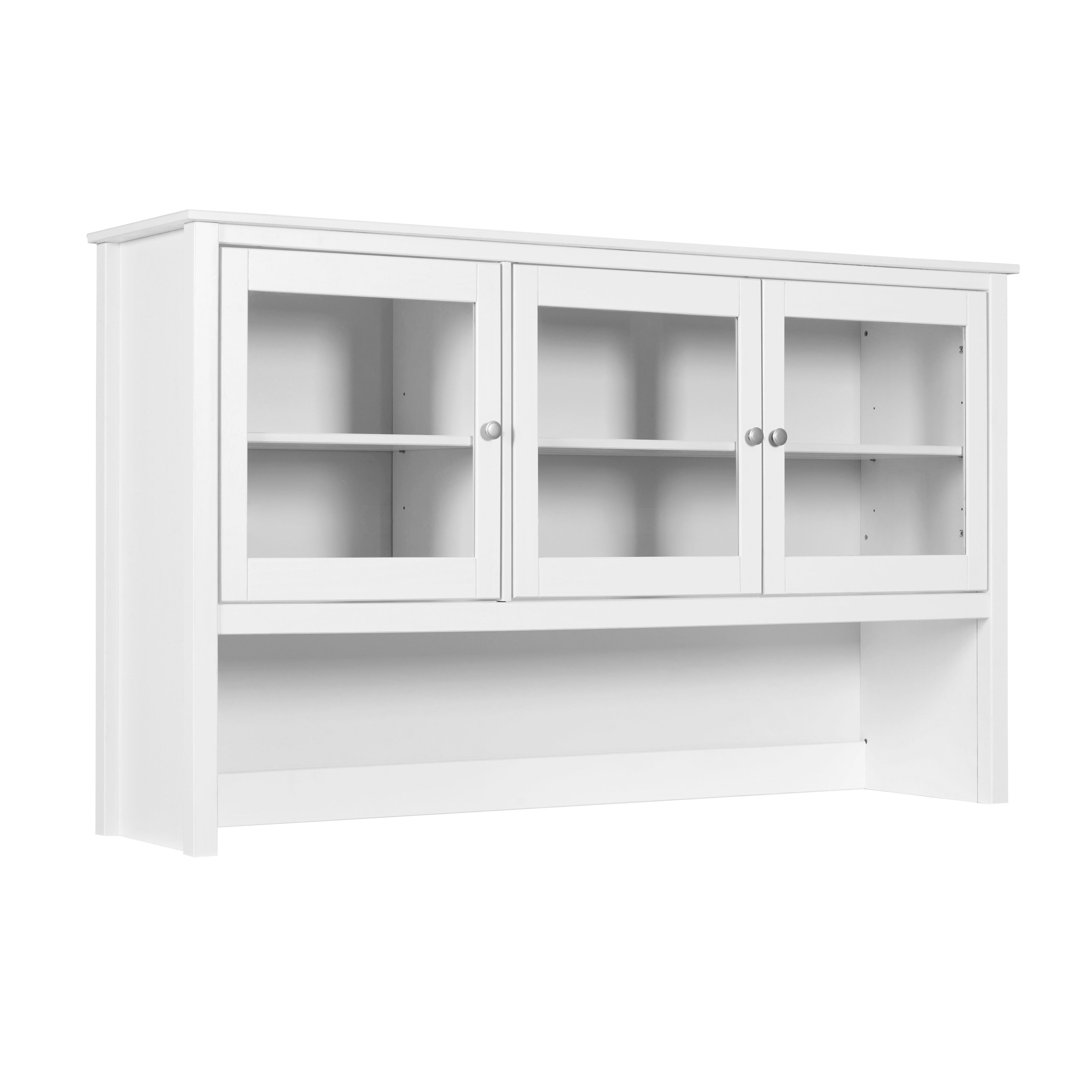 Nordic Living Collection Chilly Home Vitrineskabs Top       Låger Og   Hylder Glas Og Hvid Fyrretræ