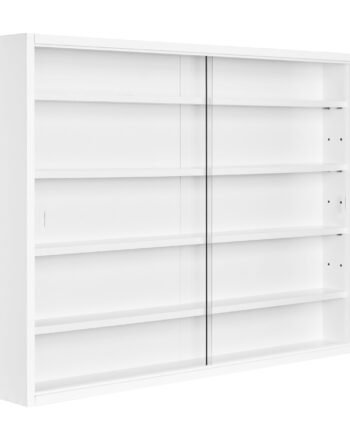 Nordic Living Collection Compilati Vægskab       Glasskydelåger Og   Hylder Hvid Mdf
