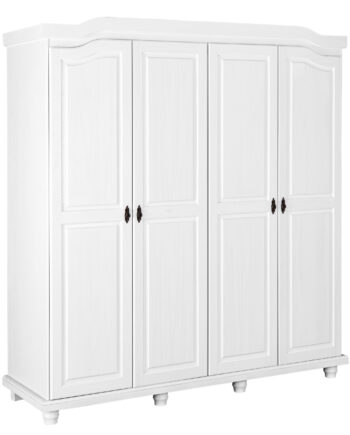Nordic Living Collection Isny Garderobeskab       Låger    Bøjlestænger    Hylder Hvid Fyrretræ
