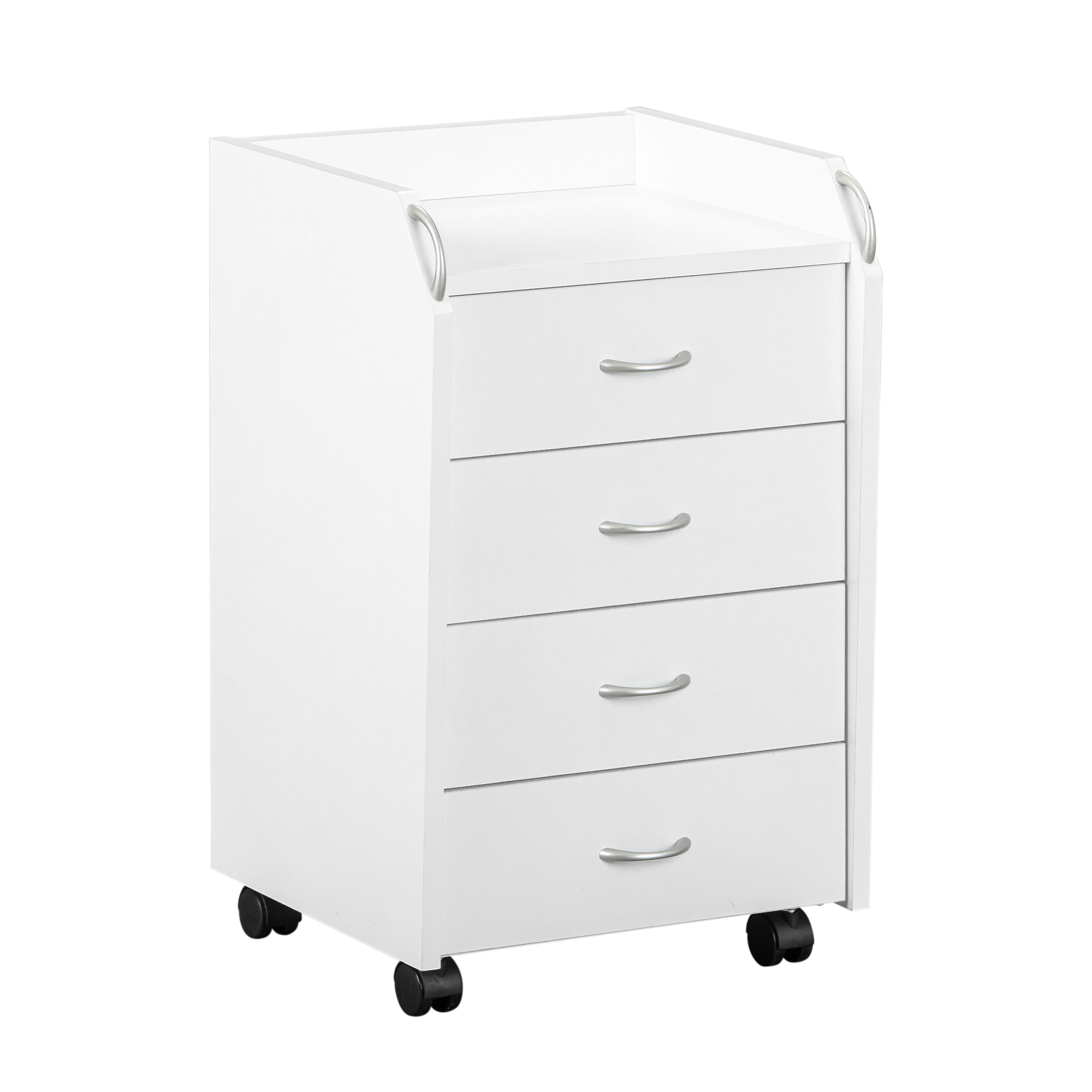 Nordic Living Collection Pronti Arkivskab       Rum    Skuffer Og   Drejehjul Hvid Mdf  40x36