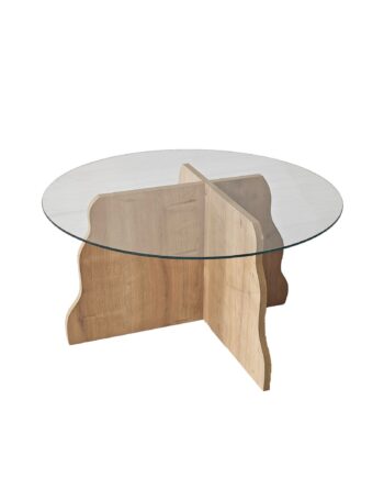 Nordvärk Butterfly Safir Eg  Transparent Sofabord