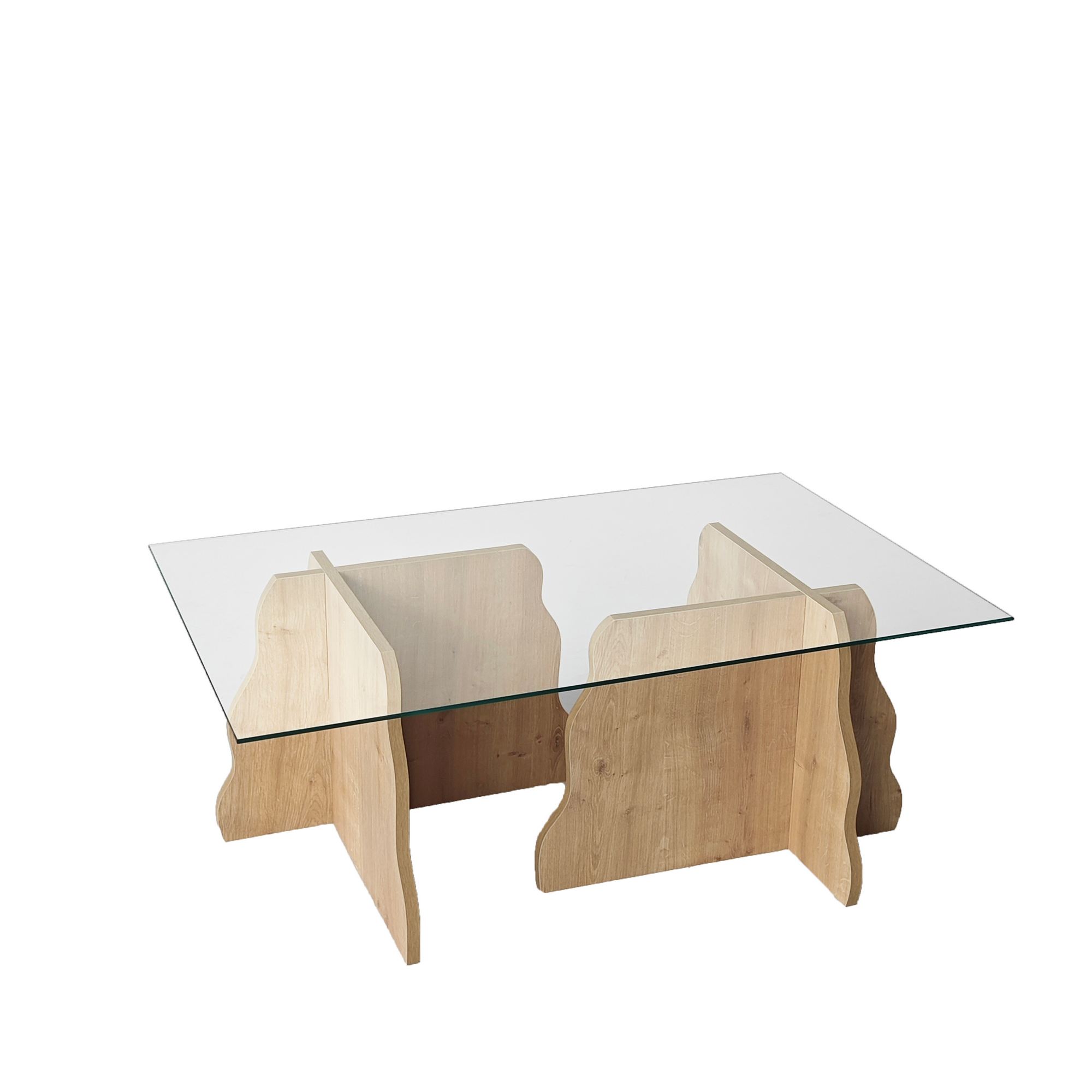 Nordvärk Canyon Safir Eg Transparent Sofabord