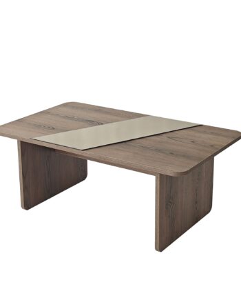 Nordvärk Favorite Sofabord  Rektangulær Bronze Spejlglas Og Brun Valnød Melamin  100x60