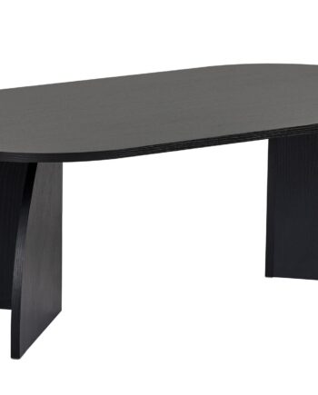 Nordvärk Melina Sofabord  Oval Sort Træ Melamin  120x60