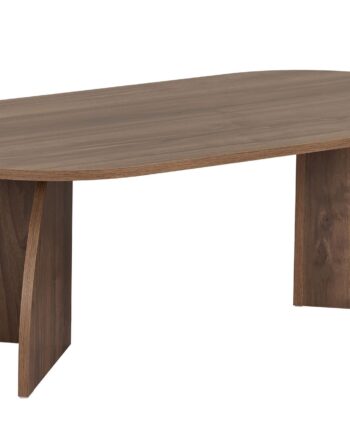 Nordvärk Melina Sofabord  Oval Venezia Brun Valnød Melamin  120x60